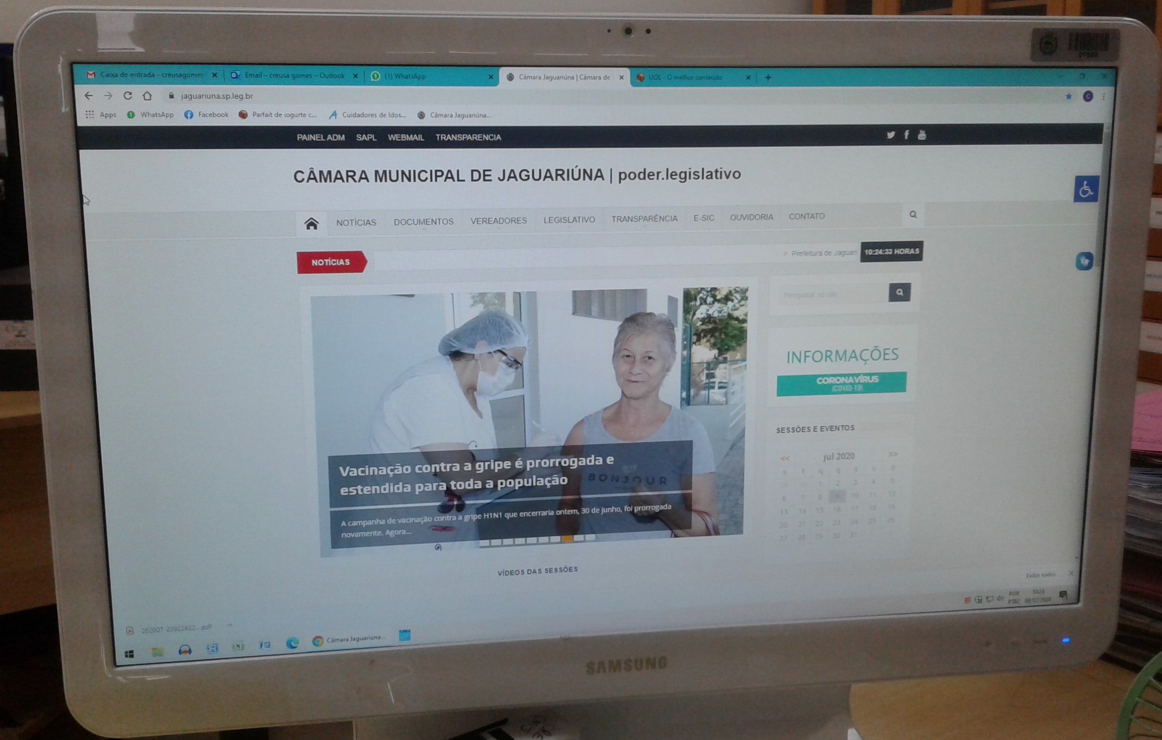 Site oficial da Câmara Municipal de Jaguariúna bate novo recorde de acessos em junho, com mais de 75 mil visualizações